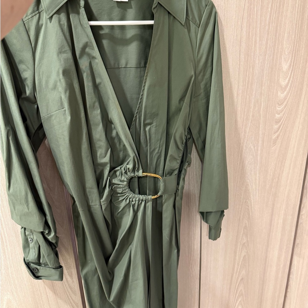 Veronica Beard Olive Green Dress
